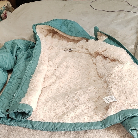 Columbia women Quilted Down Puffer Coat zip outdoors size Small - Picture 11 of 11